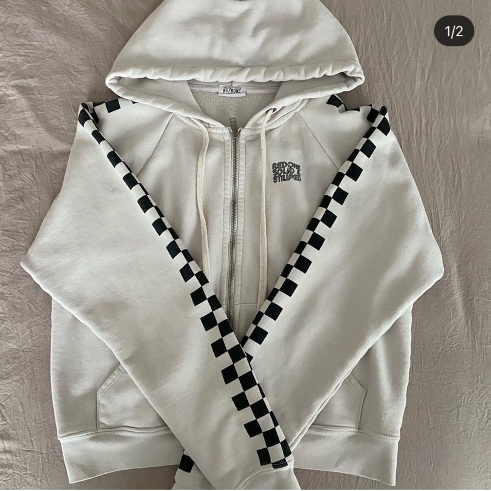 Re/Done zip up hoodie